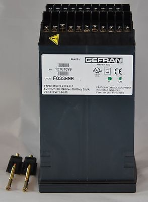 GEFRAN Model 2500 # 2500000031 - 2500-0-0-0-0-3-1 Process controller 20to240VAC