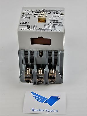 CONTACTOR CLASS # 8502 125A 660V - DLS 81 22 SERIES B - Coil 120VAC  -  SQUARE D