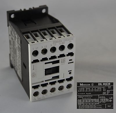 DILM9-10 (230V50HZ,240V60HZ) Klockner-Moeller CONTACTOR 3POLES COIL 230V 240V