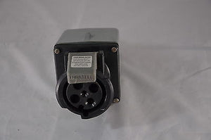 460R5W Hubbell Connector Plug 60A 3Ø 600V IP67 Cord Gauge 8-2 AWG Wires