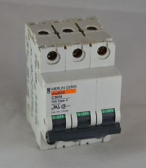 MG24466 - 24466  -  Merlin Gerin  -  Breaker 3 Poles MULTI 9 C60N  10A-TYPEC