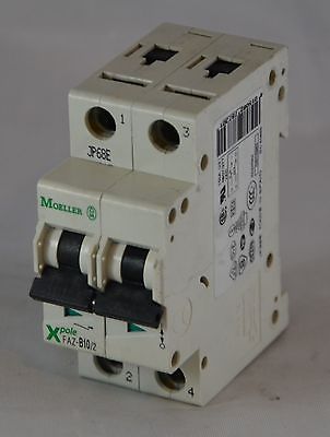 FAZ-2-B10 / FAZ-B10/2 - EATON MOELLER Circuit Breaker - B Curve - 10A - 2-Pole