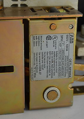 OETL-NF600A ABB Disconect OETL NF600A 600A Shaft Handle & Lug Include SWITCH KIT