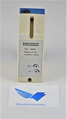 Converter TYP 4201 - PT100 to 4-20MA  -  REGELTECHNIK TYP  Converter