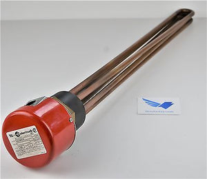 Heater CALORITECH - CXC390P25 - HEAT ELEMENT - 480V PHASE 3  9KW - L 24 1/4" X N