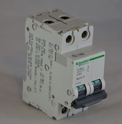 24529 - MG24529 SCHNEIDER Breaker 50AMP D CURVE 2POLE 480Y/277VAC DIN RAIL