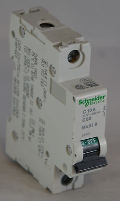 24432 - MG24432 SCHNEIDER  CIRCUIT BREAKER 10AMP C CURVE 1POLE 480Y/277VAC DIN R