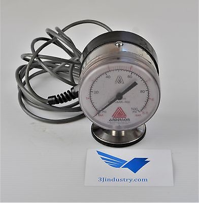 Pressure Gauge - Dual Scale Range 0…100 PSI / 0…6 BAR  -  ANDERSON ANDERSON Pres