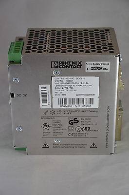 2938604 Phoenix Contact DIN Rail Power Supplies In 100-240Vac Out 24VDC 240W 10A