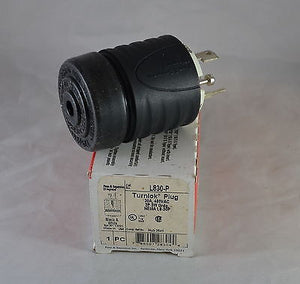 L830-P  -  PASS & SEYMOUR  -  TURNLOCK PLUG 30A, 480VAC, 2P, 3W Grdg