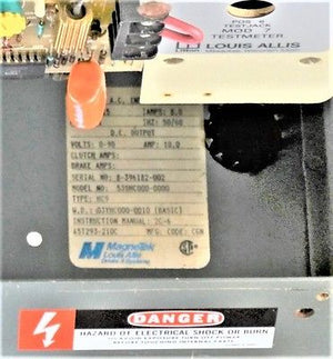Drive - Magnetek 53SHC000-0000 HC9 - Input 115VAC 8A - Output 0-90VAC 10A  -  Ma