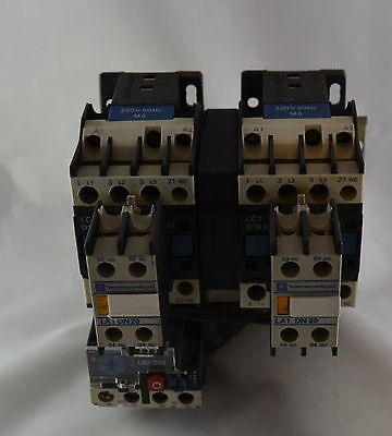 Reversing Kit 10HP 480/600VAC - LC2-D1801 M6 Coil 220V60HZ + LR2 D13  2x LA1DN20