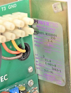 Drive POWER TEC - C0031-R2CH000 - Out 3HP 11.6A / 230Vac In 7.4A  -  POWER TEC C