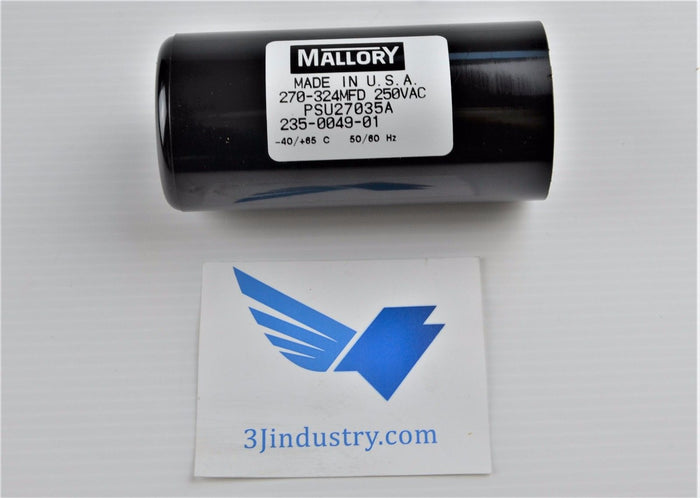 PSU27035A  -  235-0049-01  -   270-324MFD 250VAC  -  Mallory PSU CAPACITOR