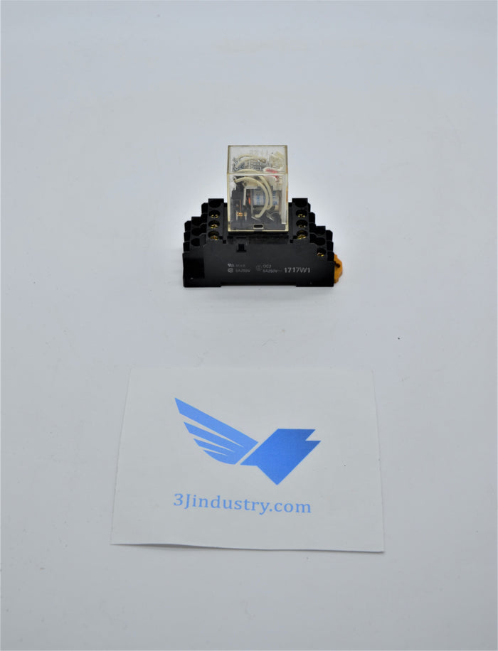 MY4N-02 with PYF14A-E socket  -  Omron MY4N Mini Power Relay