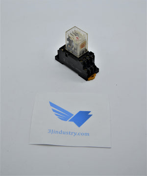 MY4N-02 with PYF14A-E socket  -  Omron MY4N Mini Power Relay