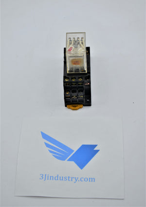 MY4N-02 with PYF14A-E socket  -  Omron MY4N Mini Power Relay