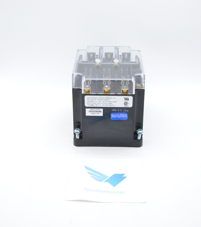 3VT472-600-208FF  -  Instrument Transformer inc. 3VT Voltage Potential Transformers