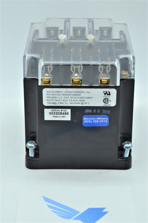 3VT472-600-208FF  -  Instrument Transformer inc. 3VT Voltage Potential Transformers