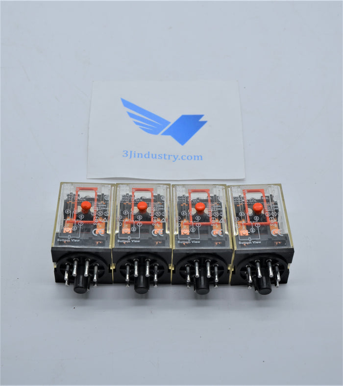 MK2P-S-250V-10A - LOT OF 4  -  OMRON MK2P RELAY