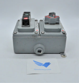 ECSK102 WITH ECSKU2 WITH DOUCBLE BACK BOX  -  APPLETON CDSK PUSH BUTTON - SWITCH