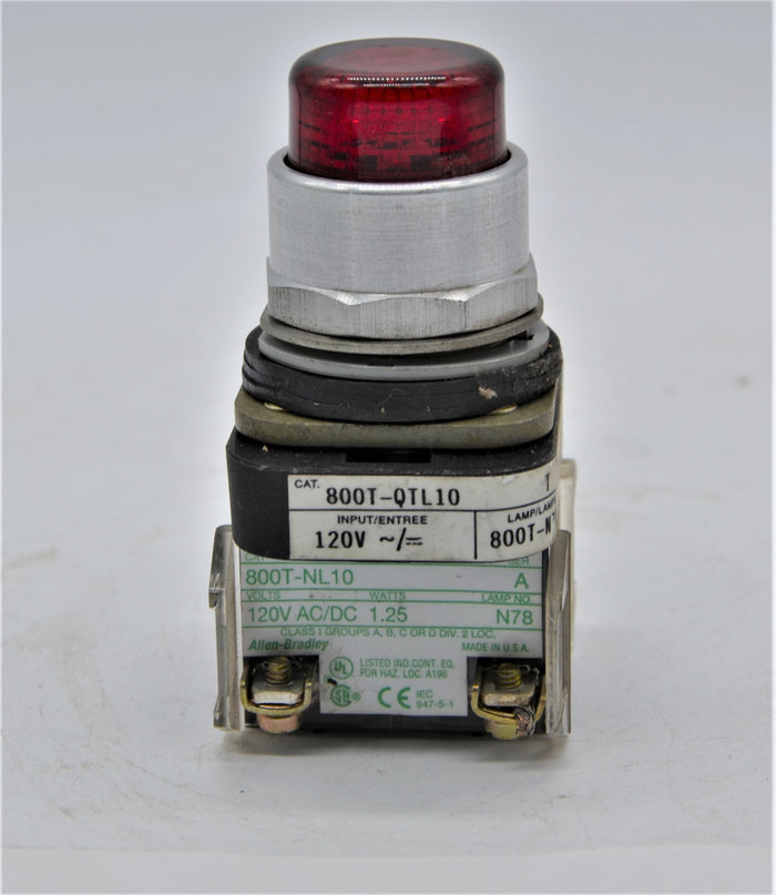 800TQTL10R  -  ALLEN BRADLEY 800t PUSHBUTTON