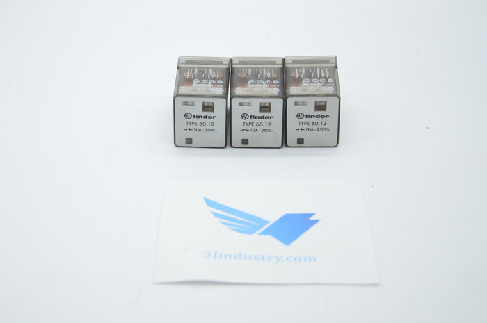 LOT OF 3 - 60.12  -  FINDER 60 RELAY