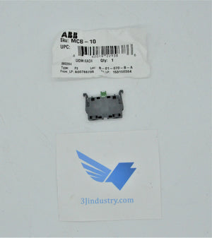 MCB-10 - NEW IN BAG  -  ABB MCB CONTACT BLOCK
