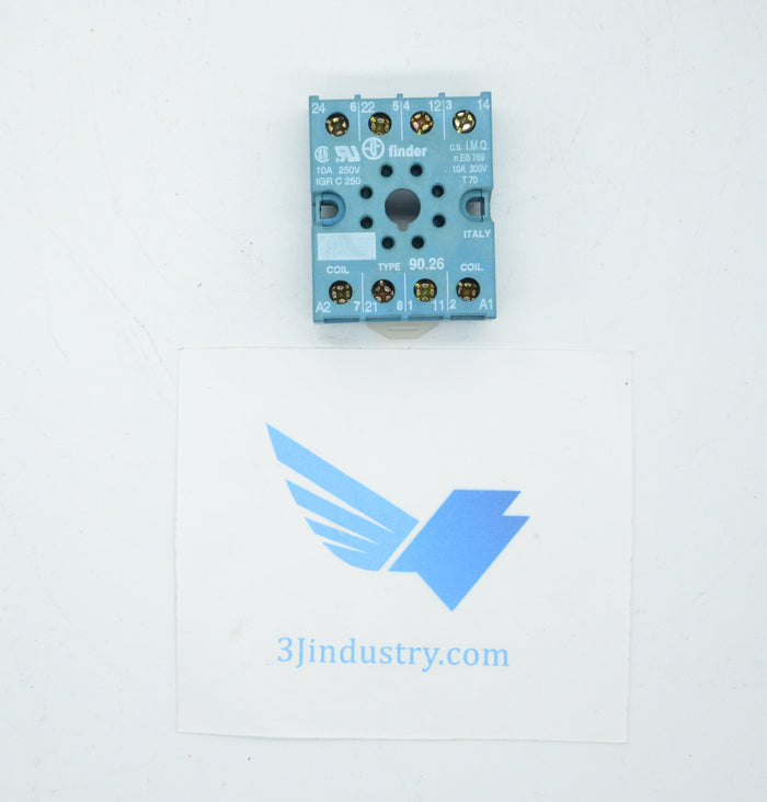 LOT OF 3 - 90.26  -  FINDER 90 RELAY SOCKET