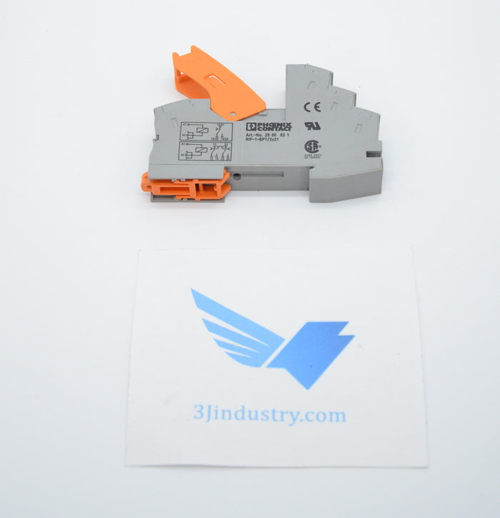 LOT OF 3 - RIF-1-BPT/2X21  -  PHOENIX CONTACT RIF RELAY BASE