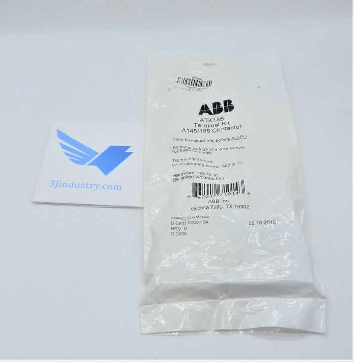 ATK185 - NEW IN BAG  -  ABB ATK TERMINAL LOG