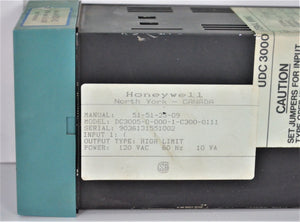 DC3005-0-000-1-C300-0111  -  HONEYWELL DC3005 TEMPERATURE / PROCESS CONTROL