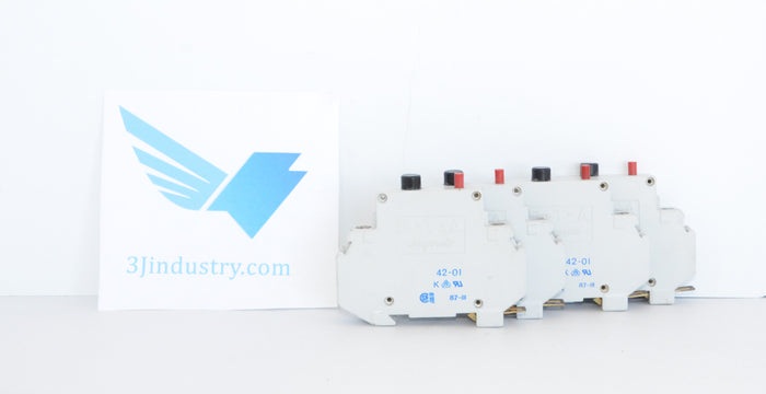 LOT OF 4 - 42-01 - 4201  -  E-T-A CIRCUIT BREAKERS E-T-A CIRCUIT BREAKERS E-T-A CIRCUIT BREAKERS E-T-A CIRCUIT BREAKERS 4201 CIRCUIT BREAKE