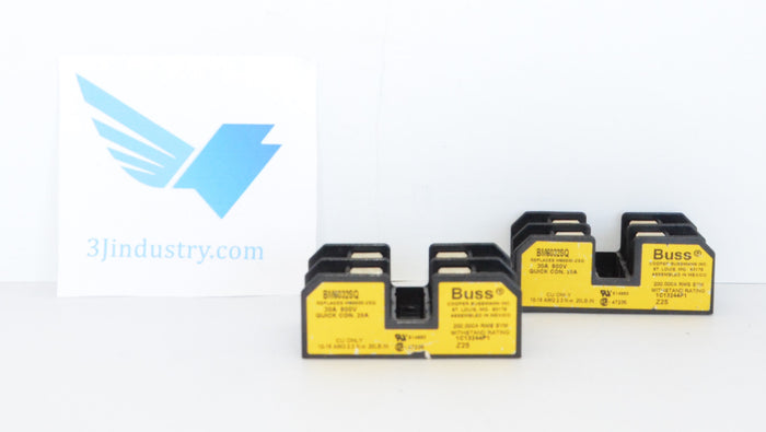 LOT OF 2  - BM6032SQ  -  BUSSMAN BM60 FUSEBLOCKS