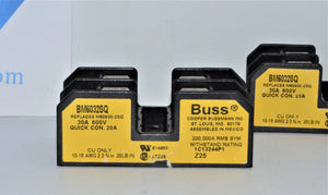 LOT OF 2  - BM6032SQ  -  BUSSMAN BM60 FUSEBLOCKS