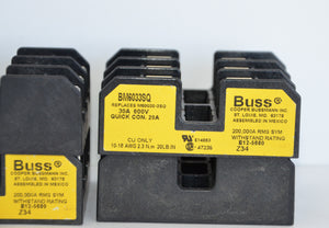 LOT OF 4  - BM6033SQ  -  BUSSMAN BM60 FUSEBLOCKS