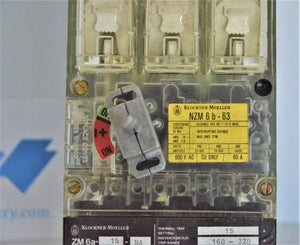 NZM6B-63/ZM6A-15-NA  -  EATON CORPORATION KLOCKNER MOELLER NZM6B CIRCUIT BREAKER