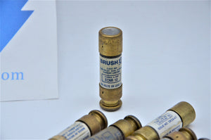 LOT OF 6 - ECNR 10  -  BUSSMAN BRUSH FUSES ECNR10 FUSE
