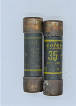 LOT OF 2 B6/250  -  CEFCO B6250 FUSE