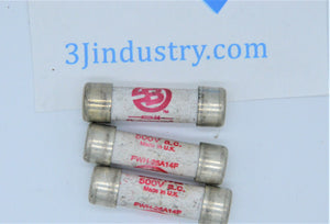 LOT OF 3 - FWH-25A14F  -  BUSSMANN EDISON FUSE FWH25A FUSE