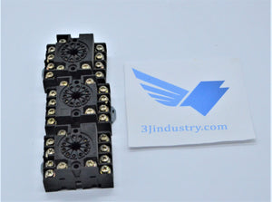 LOT OF 3 - 90.17  -  FINDER 90.17 RELAY SOCKET