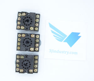 LOT OF 3 - 90.17  -  FINDER 90.17 RELAY SOCKET