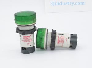 LOT OF 2 GREEN - 3PLBRL 24   -  TEKNIC 3PLBRL PILOT LIGHT