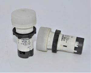 LOT OF 2 CLEAR - 3PLBRL 24  -  TEKNIC 3PLBRL PILOT LIGHT
