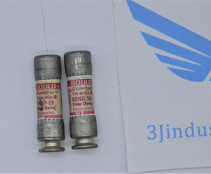 LOT OF 2 - TRN-R-15  -  MERSEN FERRAZ SHAWMUT TRNR15 FUSE