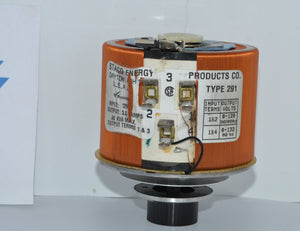 291  -  STACO ENERGY PRODUCTS 291 VARIABLE TRANSFORMER