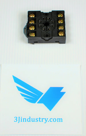 Lot of 10 - Socket Relay FINDER 90.16 - HN5-WA-380V - (8 Pin Round ) 10A, 380V