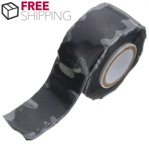 Fusion Tape 25mm Wide 3Meters - Black Self Fusing Silicone Tape Emergency Rescue Repair Tape