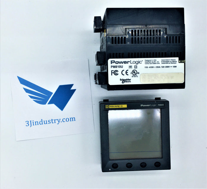 Square D PowerLogic - PM800, With Meter Remote PM8RDA and Power Module PM820U  -  Schneider PM800 Display Screen Set