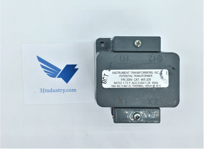 465-208- 465208 - Ratio 1,73:1 - PRI 208V  -  Instrument Transformer inc. 465 Potential transformer